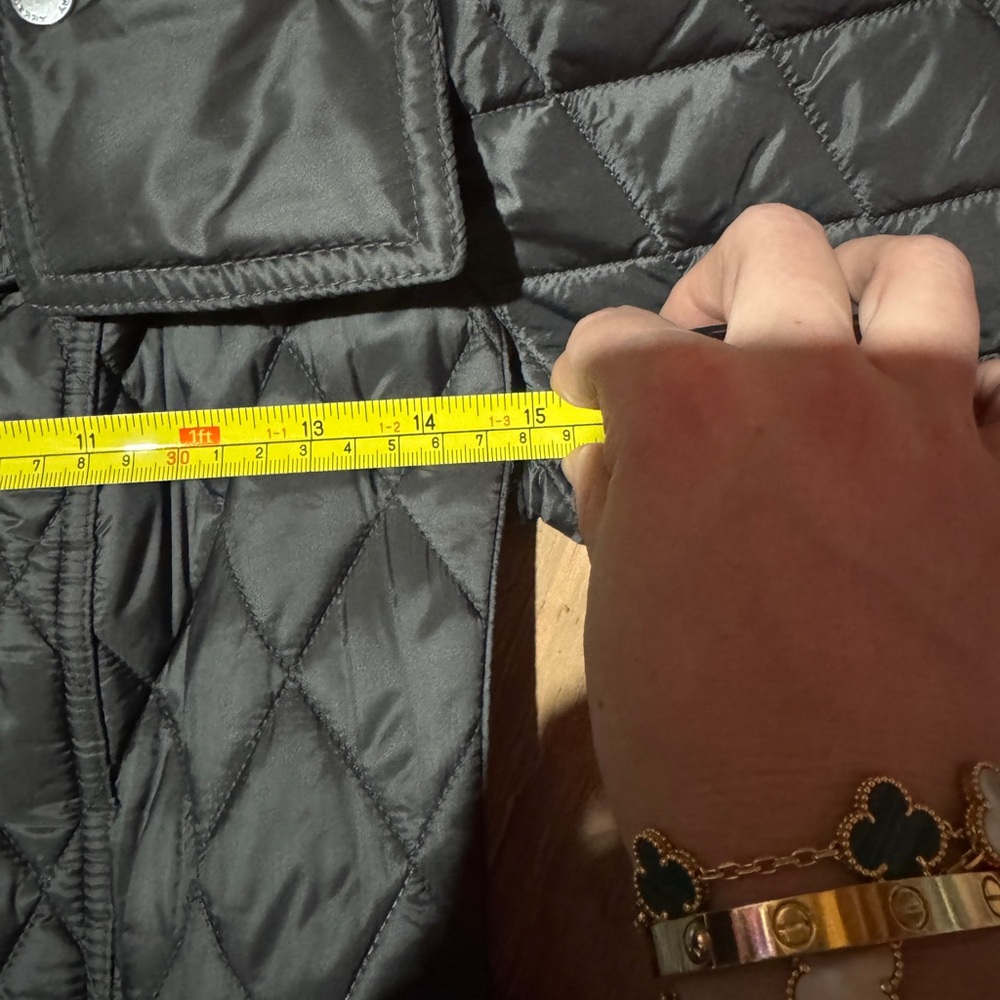 Burberry Baughton Quilted Belt Jacket Coat Flint - Picture 8 of 8